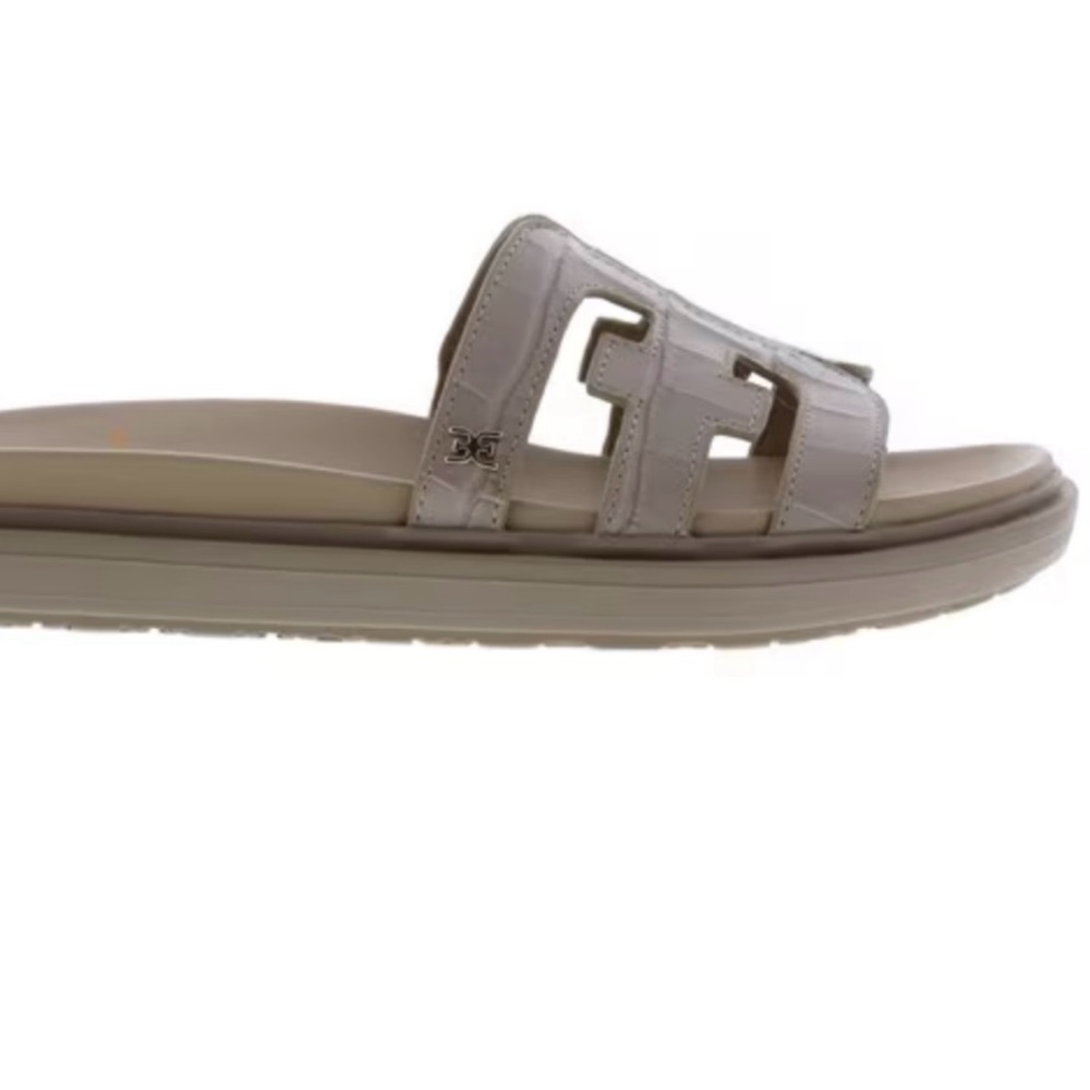 Sam Edelman women’s Valerie sandals leather beige slides size 8